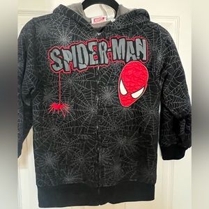 Marvel Fleece Spider-Man zip up Boys Hoodie